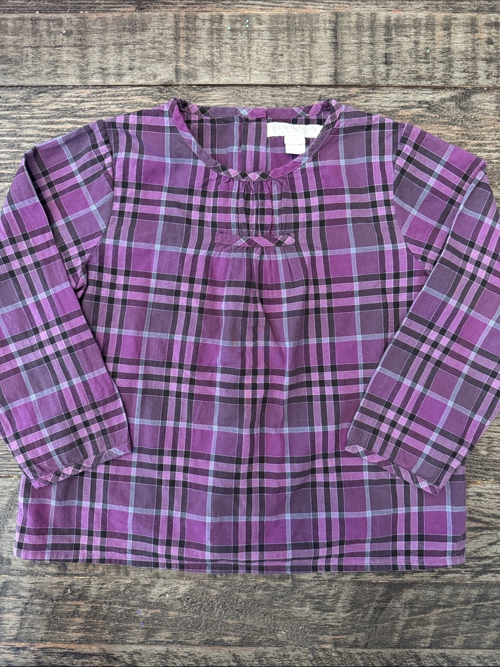 Burberry Children Angie Top/Blouse - Regency Purple Plaid
